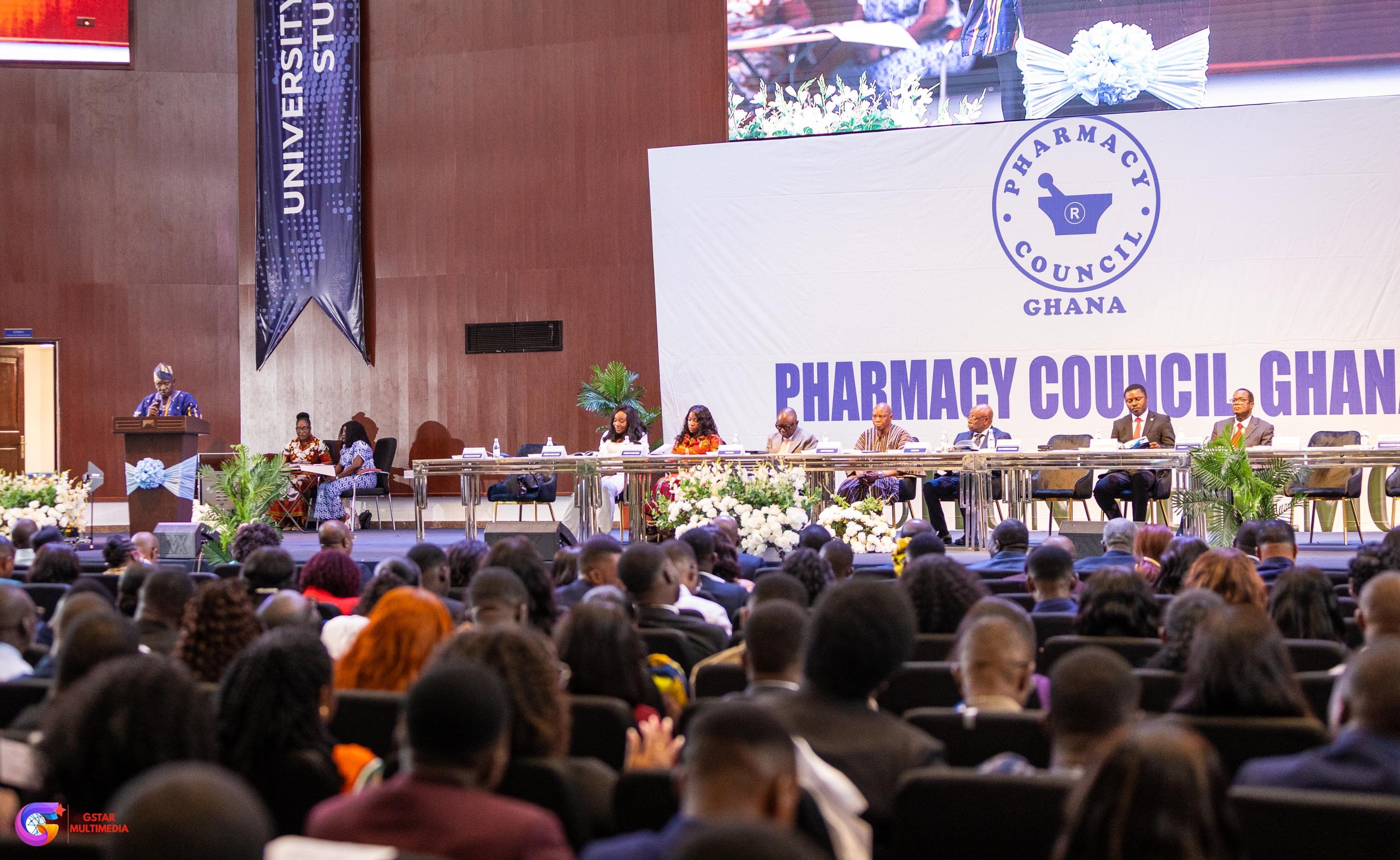 Pharmacy graduates of Central University at their professional induction